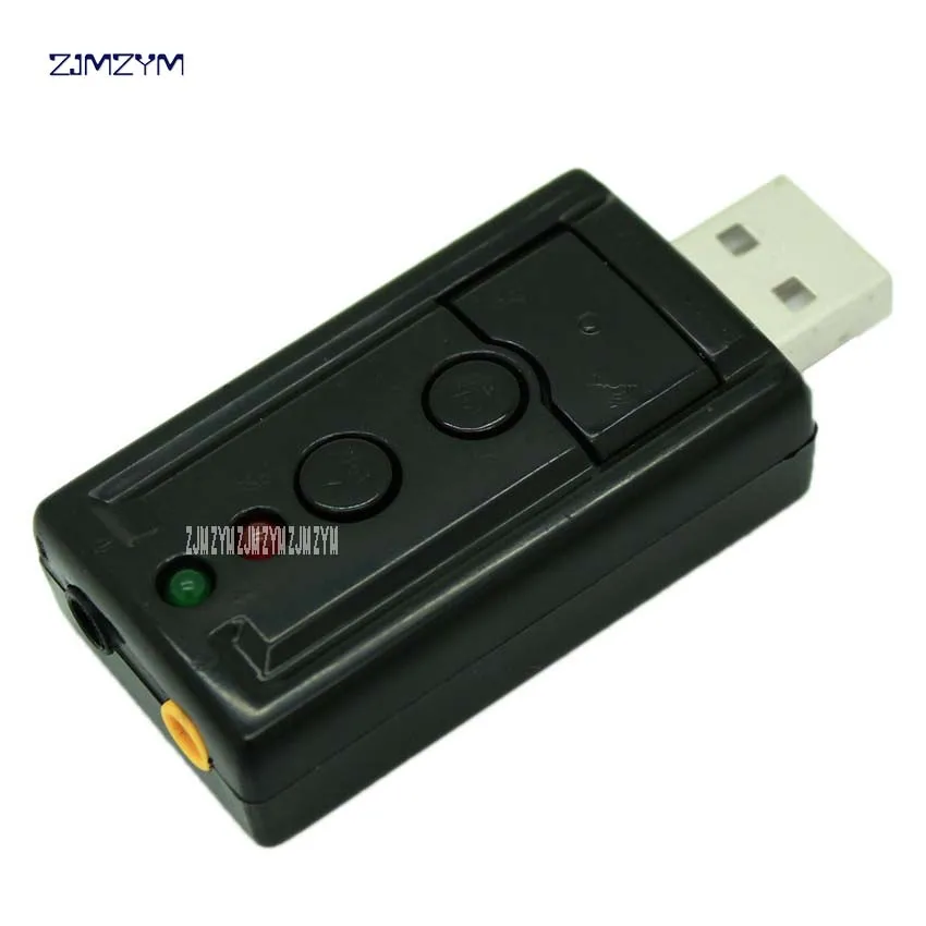 Внешний USB к 3D аудио USB адаптер Звуковая карта 7,1 канала профессиональный микрофон гарнитуры 3,5 мм для Win XP/ 78 Android JP209-BD