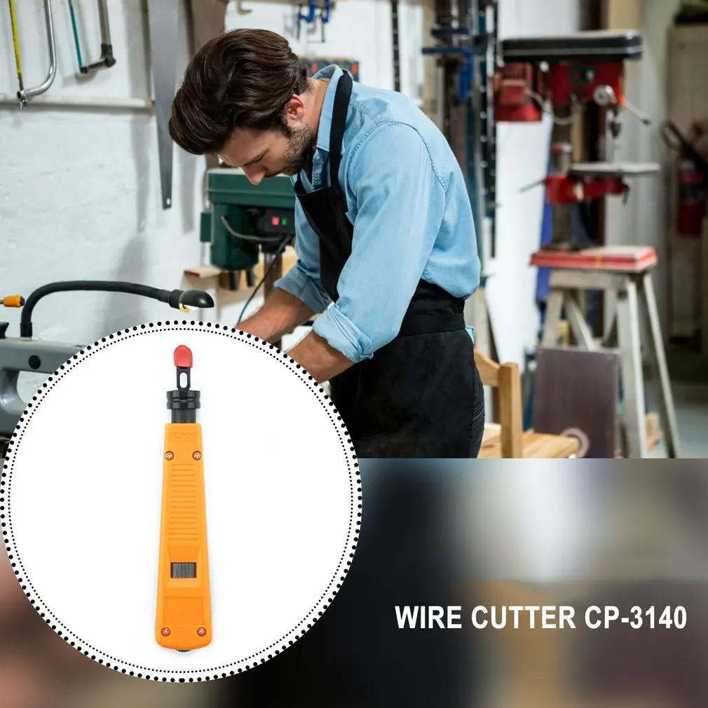 

Manual Network Module Cable Impact Down Punch Tool Wire Cutter Network Module Wire Cutter Crimping Plier