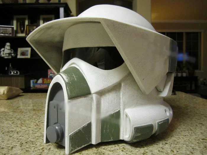 

Paper Model Star Wars Advanced Scout Troops Soldier Helmet 1:1 Can Wearable Casual Puzzle Decoration DIY Handmade Toy