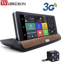 7 inch 3G Car dvr Rear view Camera Android GPS Navigation Bluetooth FM WIFI Dual Lens Cam video recorder Dash cam dvrs Free Map