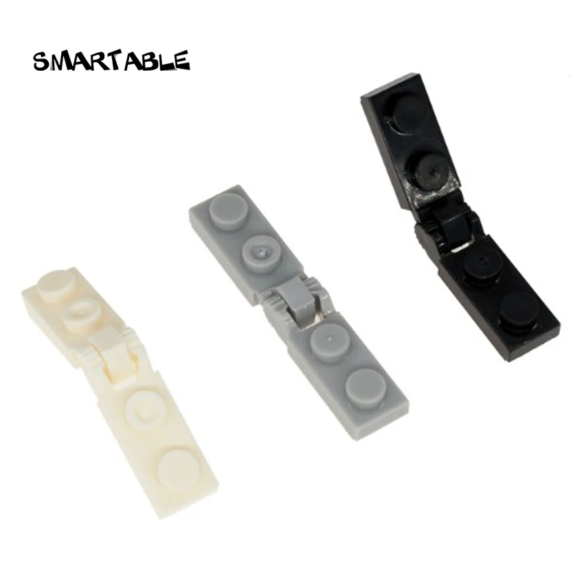Hinge Plate 1x2 locking Light Bluish Gray Lego 44301-6x Charnières NEW