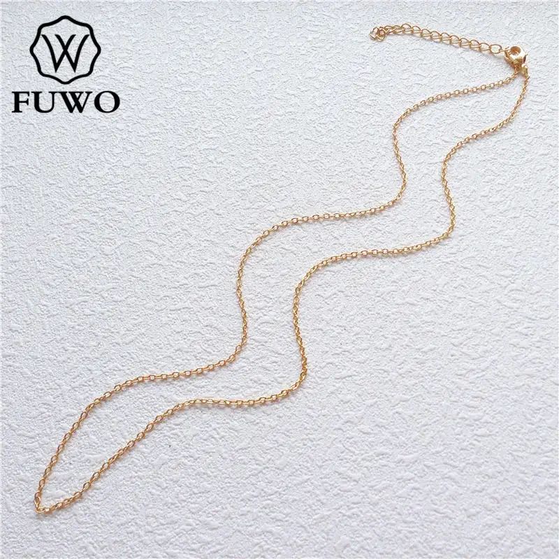 Оптовая продажа латунные круглые ожерелья FUWO ожерелья-цепочки высокого качества