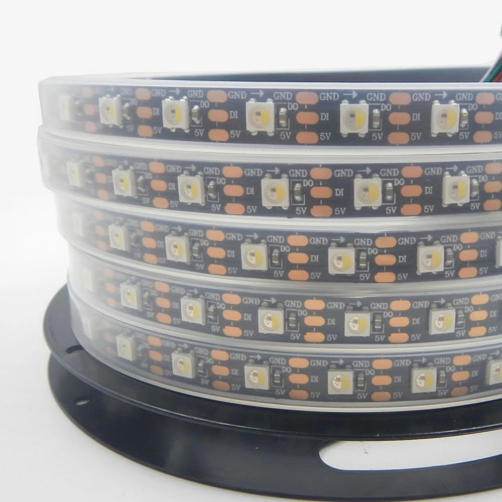 

SK6812 led strip light RGBW (similar ws2812b) 5050 SMD 4in1 30/60/144 pixels/m Programmable waterproof tape xmas string lamp DC