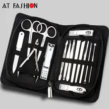 15 шт./компл. маникюрный набор профессиональные кусачки для маникюра Комплект Педикюр палец плоскогубцы ногтей Красота инструменты, пинцет для выщипывания, Ножи