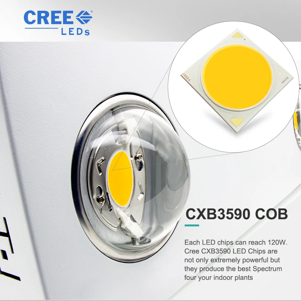 Диммируемый CREE CXB3590 200 Вт COB светодиодный светильник для выращивания, полный спектр с ЖК-дисплеем, таймер, контроль температуры для комнатных растений, для всех сценических растений