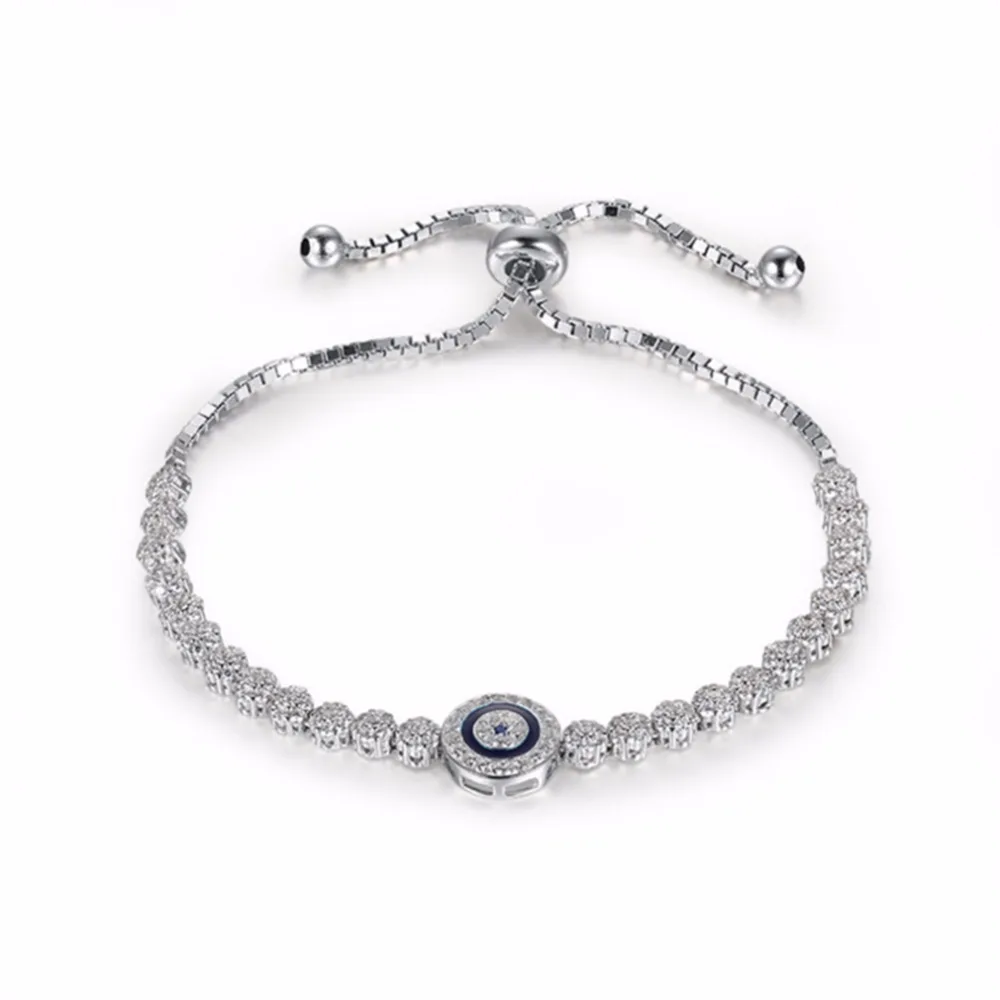 

GEEZII 925 Sterling Silver Infinity Endless Love Symbol Charm Adjustable Bracelet Gift for Women & Girl friend