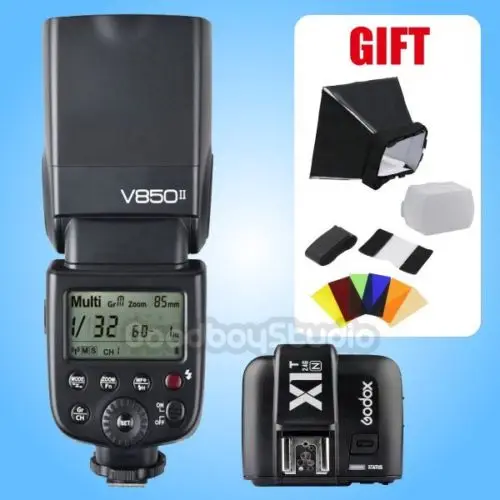 

Godox VING V850II 2.4G HSS Li-ion Speedlite Flash w/ X1T-N Transmitter for Nikon [FREE GIFT]