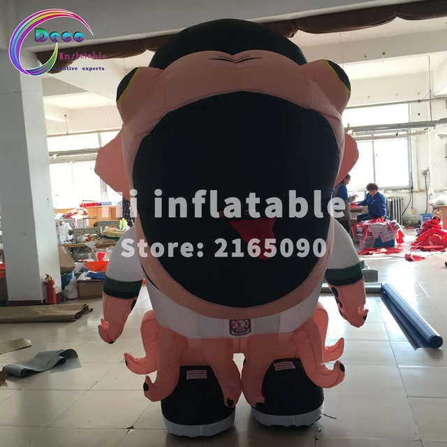 2m inflatable mascot costume that eats people for football and