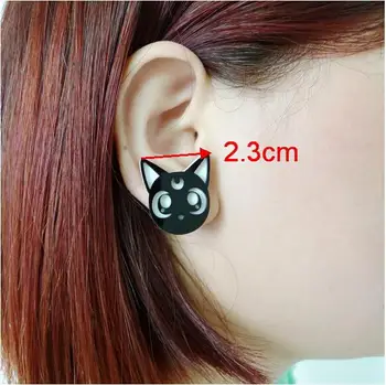 

Free Shipping 60 pairs/lot Lovely Cat Adorable Animal Cool Earrings For Women