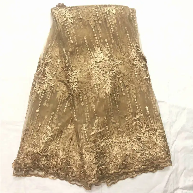 

MW!African Lace Fabric 2019 Embroidered Nigerian Laces Fabric High Quality French Tulle Lace Fabric For Women Dress ! P41408