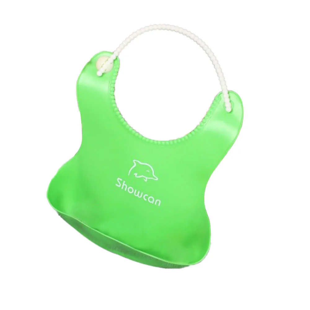 

New hot Baby Infants Kids Cute Silicone Bibs Baby Lunch Bibs Cute Waterproof