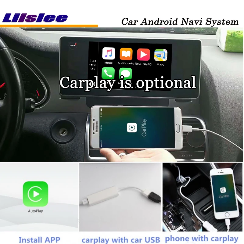 Clearance Liislee 10.25 Inch Car Android Multimedia For Audi A6 Blu-ray Anti-Glare Stereo Carplay GPS Navi Map Navigation Original System 3