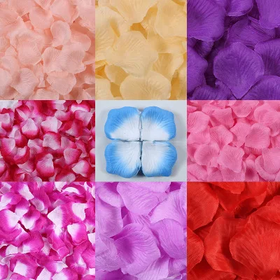 

1000pcs Red Pink Rose Petal For Wedding Non-Woven Artificial Silk Rose Petal Birthday Wedding Party Decoration wedding accessory