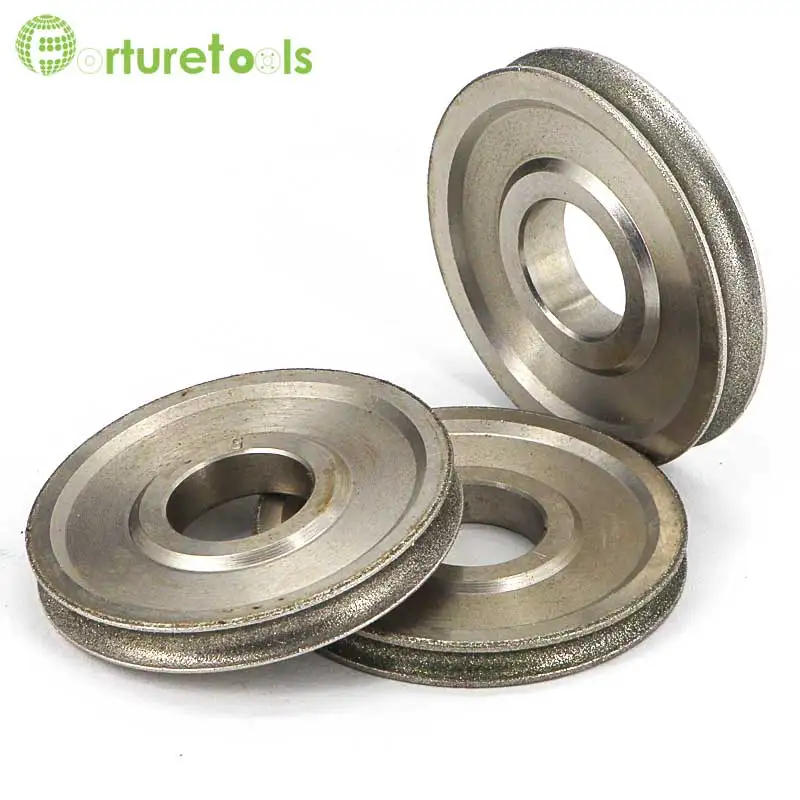 1piece 4inch Electroplated diamond grinding wheel Dia 100mm hole 10mm 1A1 flat shape for tungsten agate stone TZ73