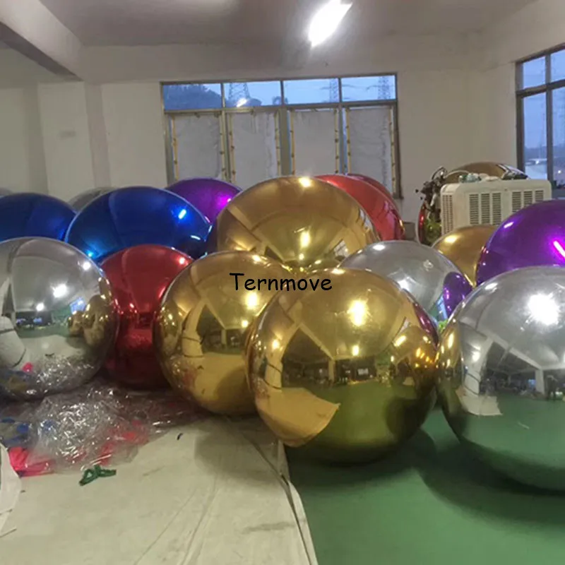 

inflatable reflective mirror air tight ball for wedding party shopping mall decorate Events Decoration