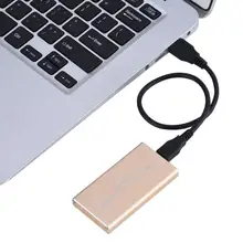 USB3.1 Тип с разъемами типа C и MSATA SSD жесткий диск для подключения жесткого диска 120 г золота