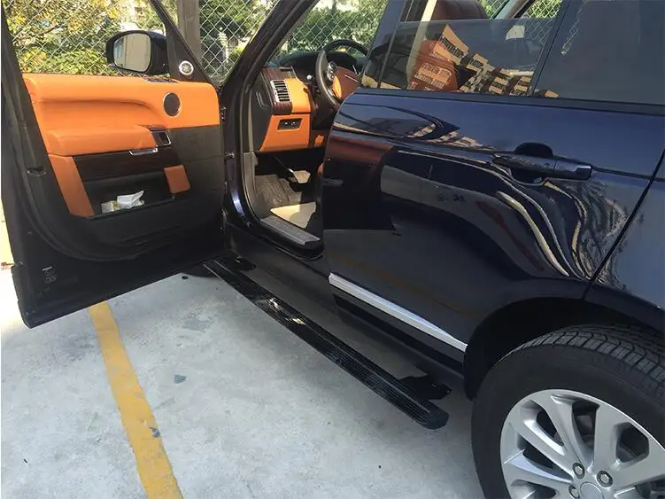 

NEW Car Aluminum alloy Electric Running Board Side Step Nerf Bar Pedal For Land Rover Range Rover 2013-2018 by Fedex