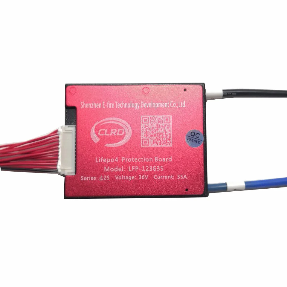 Waterproof 12S 36V 25A 35A 45A 60A BMS PCB PCM for LiFePO4 Battery with Balance Function