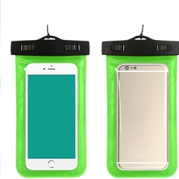 Универсальная водостойкая сумка для мобильного телефона для iphone xiaomi LG подводная камера чехол для телефона светящаяся ультратонкая Прозрачная мягкая TPU - Цвет: Зеленый