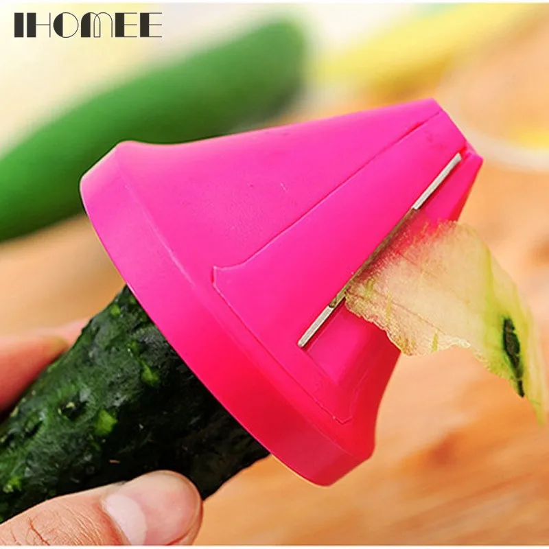 

1PC Gadget Shredded Device Stainless Steel Easy Use Kitchen Funnel Model Spiral Slicer Vegetable Shred Carrot Radish Cutter