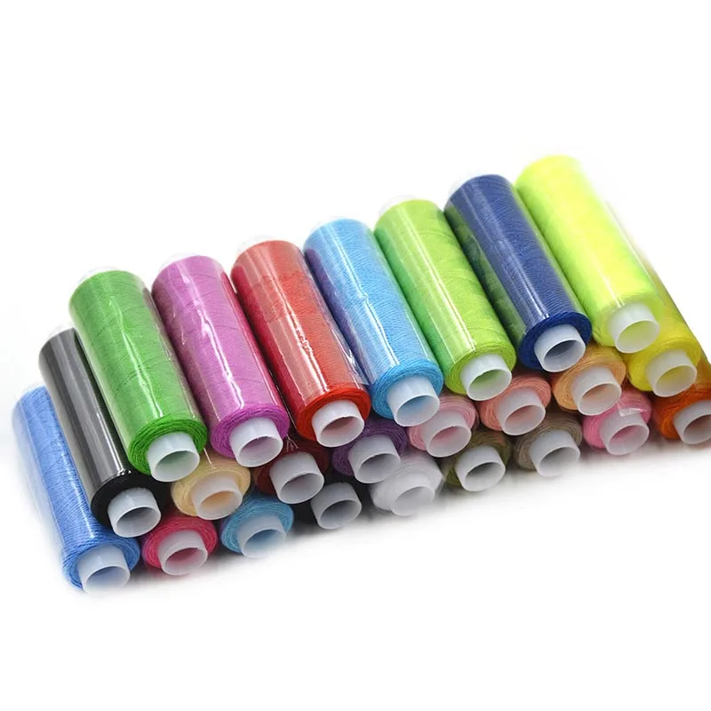 

24rolls 150yards/roll mix 24colors Colorful Top Quality Polyester Machine Embroidery Sewing Threads Hand Sewing Thread