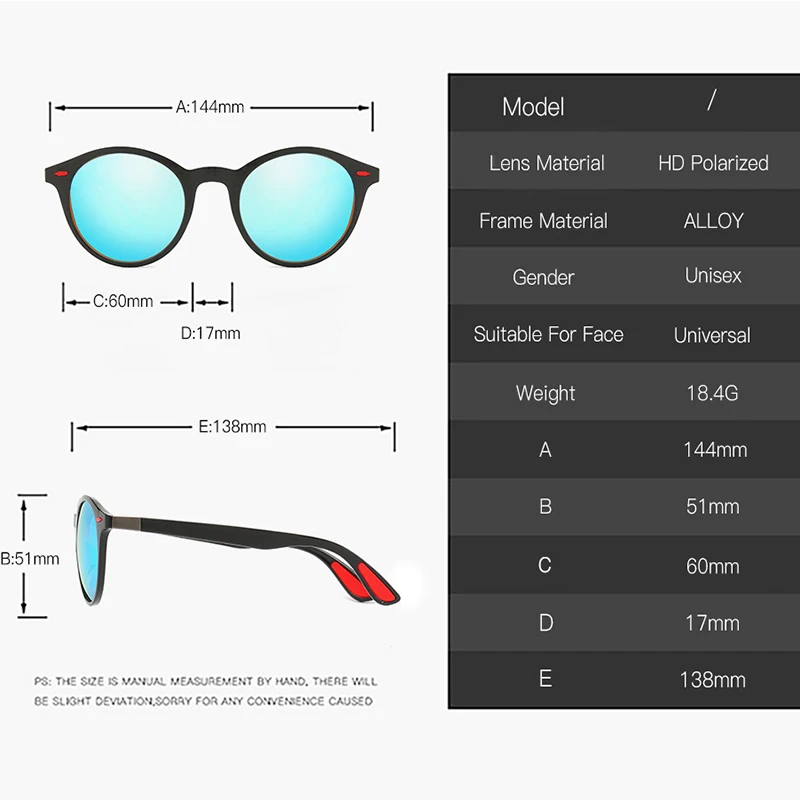 KEITHION 2019 New Polarized Mnes Womens Round Sunglasses Vintage Retro Mirrored Sun Glasses Brand Designer UV400 Eyewear