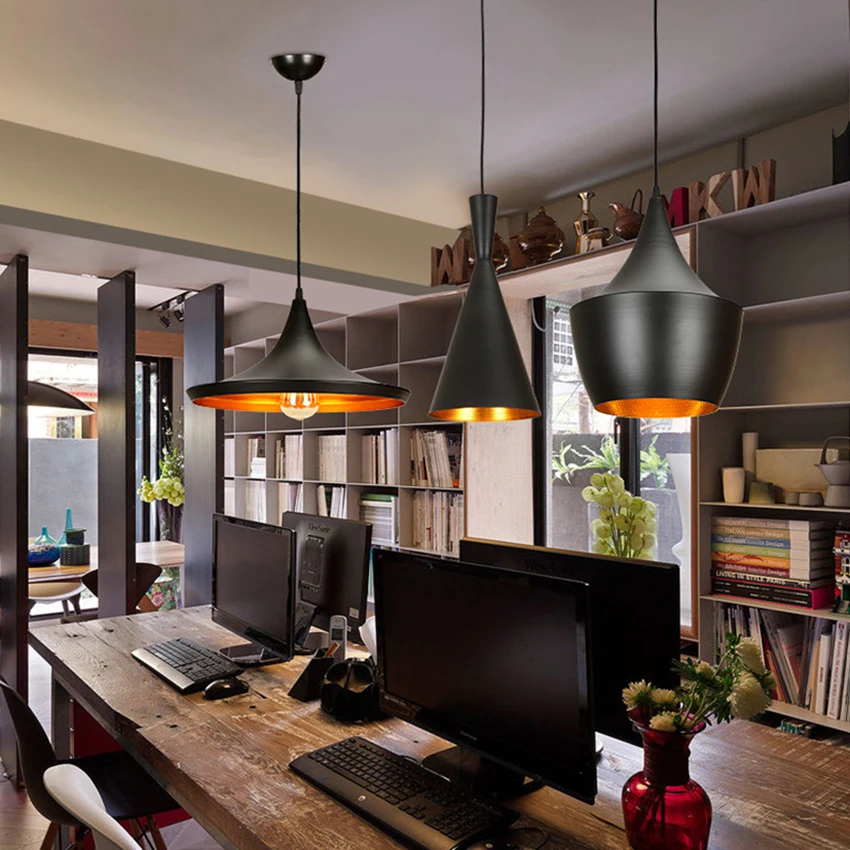 

Nordic LED Aluminum Hanging Lamp Living Room Restaurant Cafe Bar Bedroom Industrial Lamp Kitchen Fixtures Lighting Luminaria