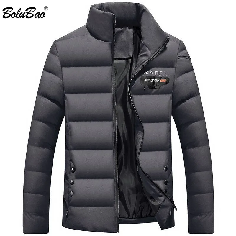 

BOLUBAO Brand Men Warm Parka High Quality Winter Male Coat Jackets Casual Letter Printing Windproof Men's Parkas