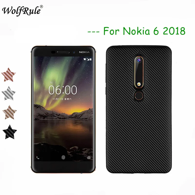 Чехол WolfRule для Nokia 6 2018 Роскошный чехол с полной защитой мягкий черный из ТПУ 1 |