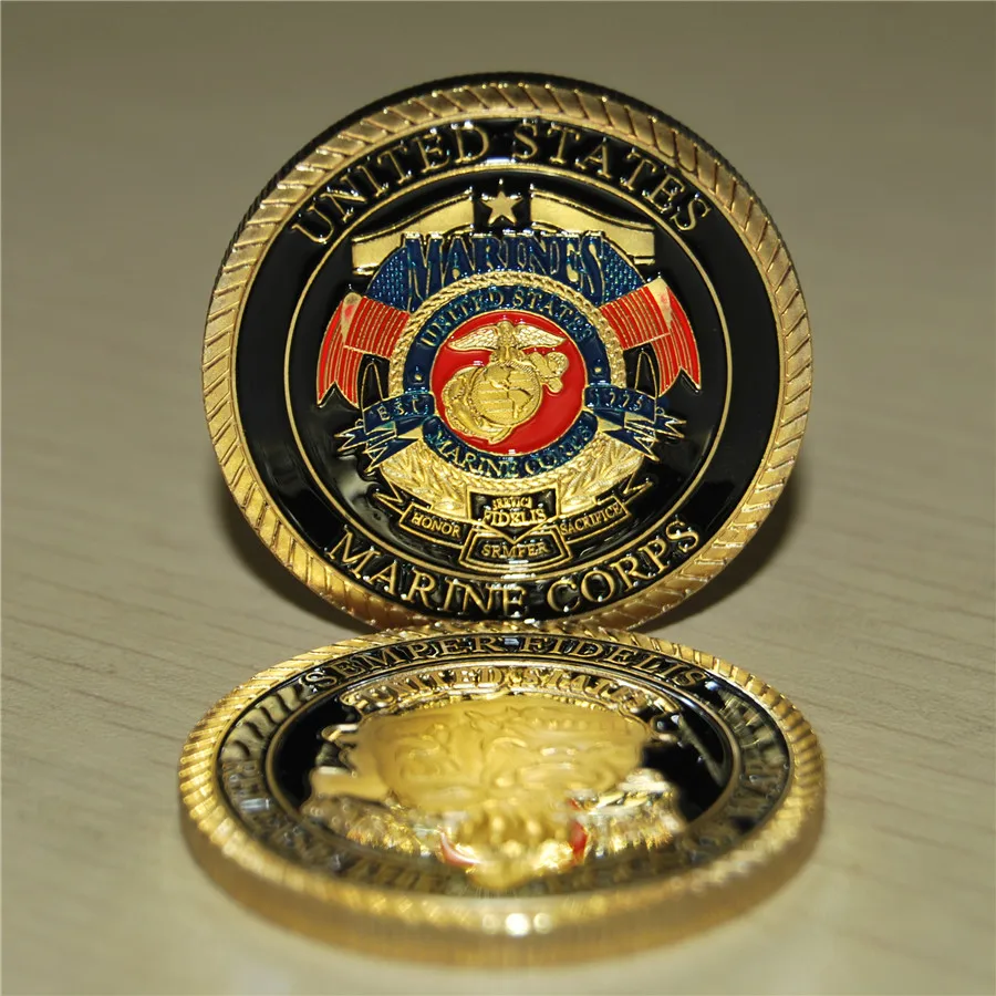 

United States Marine Corps Commemorative Challenge Coin Collectible Gift Craft