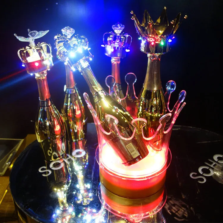 

Light Emitting Products Led Ice Bar Supplies Ice Bucket Plastic Bucket Small Acrylic Crown