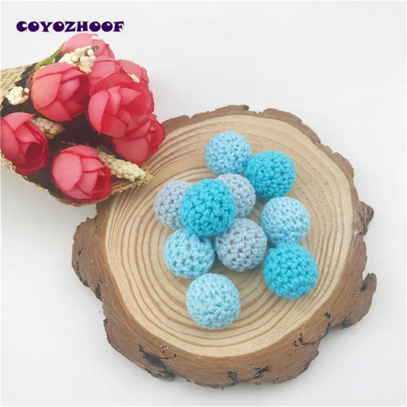 Бисер вязаный синий детский 16 20 мм 10 шт.|crochet beads|beads beadsbeads diy |