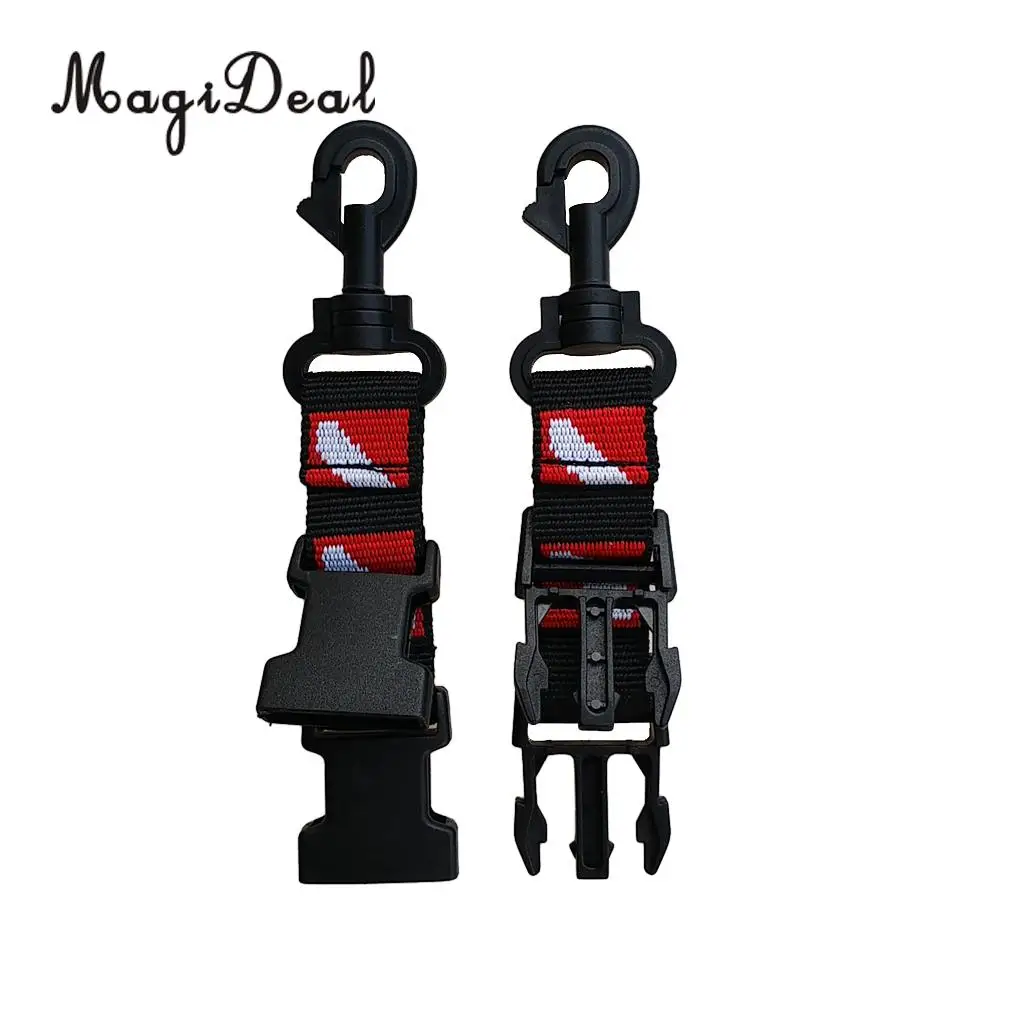 MagiDeal Universal Dive Flag Scuba Diving Gear Accessories Keeper Holder Lanyard & Safety Clip Equipment
