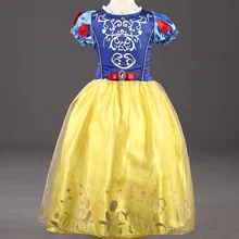 Платье для девочек в стиле Рапунцель, костюм для детей платья Золушки для девочек платье Снежной Королевы Эльзы одежда для детей