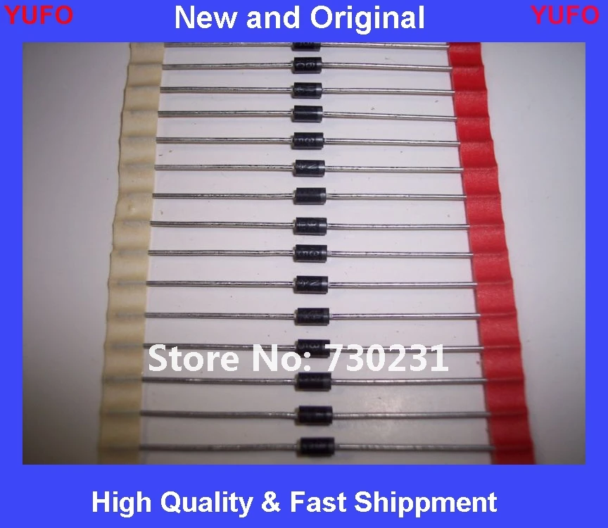 

Free Shipping 100 pcs 1N4936 1A 400V FAST ACTING SWITCHING DIODES DO-41 AXIAL ROHS