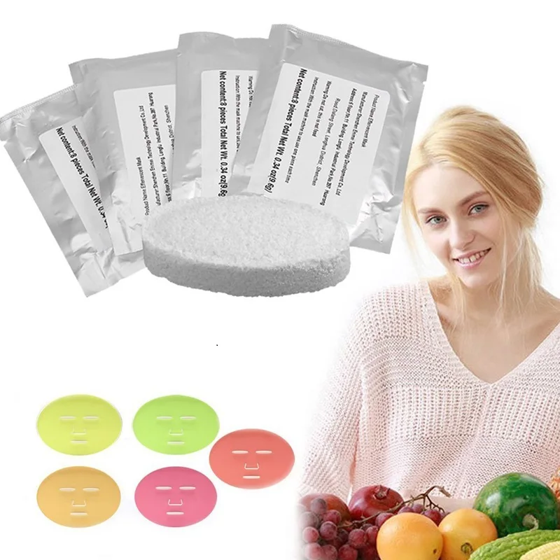 Face Mask Machine, Voice Broadcasting Full Automation DIY Natural Fruit Vegetable Facial Care Mask Maker(32Pcs Collagen - Цвет: 32Pcs Collagen