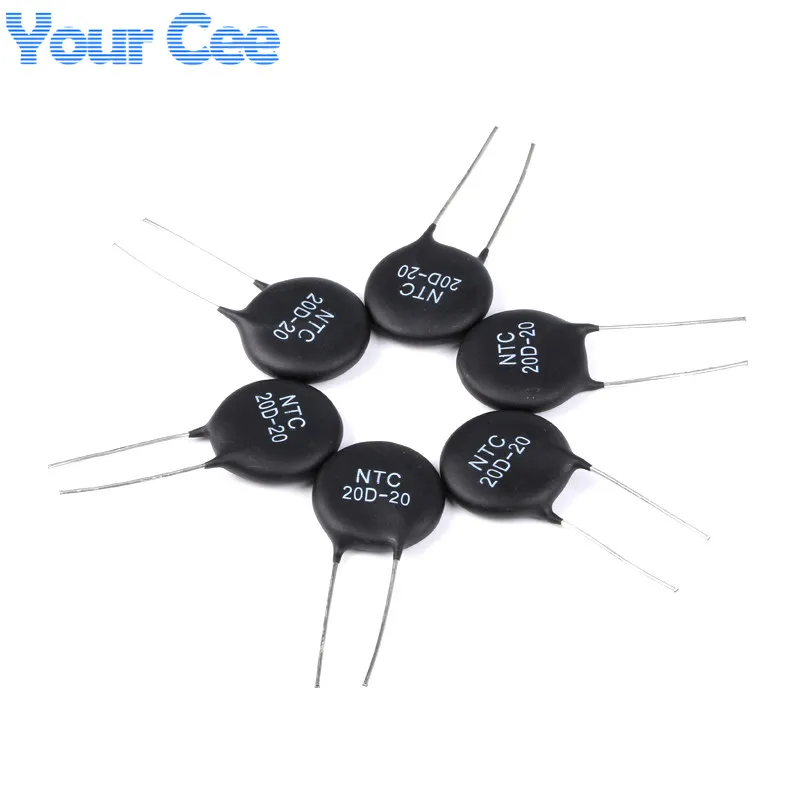 10pcs NTC Thermistor Resistor NTC 20D 20 20D20 Thermal Resistorin