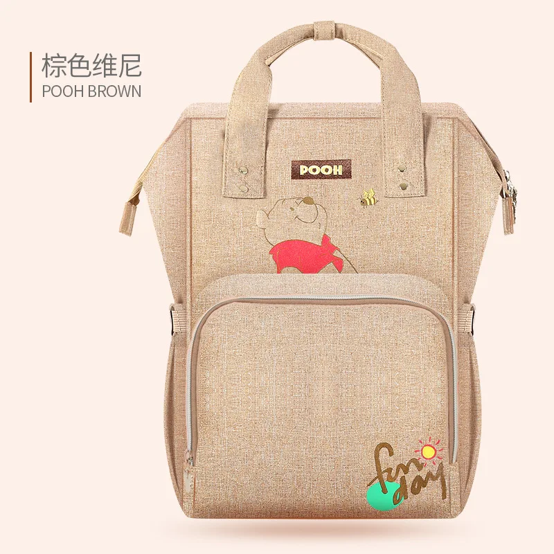 

Disney Backpacks Mummy Bag Multifunction Large Capacity Double Shoulder Travel bags Baby Handbag Bottle Insulation Bags DPB03