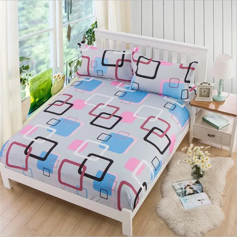 

Mattress covers The fitted sheet Dust cover Flamingo Whilt Hotel Home Cotton terry cloth Double Queen Single Cartoon XHS0112