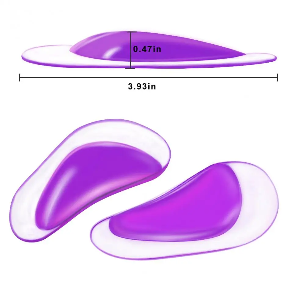 Силиконовые арки Поддержка стельки арки площадку для плоскостопие, Подошвенный Фасциит, высокая Арки, ортопедические