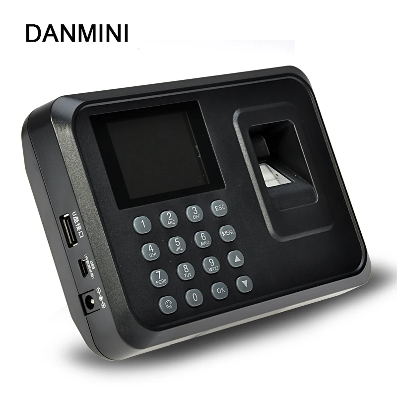 

DANMINI Utility Precision A6 2.4" TFT Fingerprint Time Attendance Clock Employee Payroll Recorder for Company/ Hospital/School