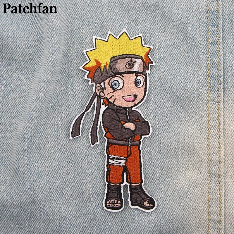 Patchfan Аниме Вышитые заплаты значки лоскутное шитье куртка с аппликацией из