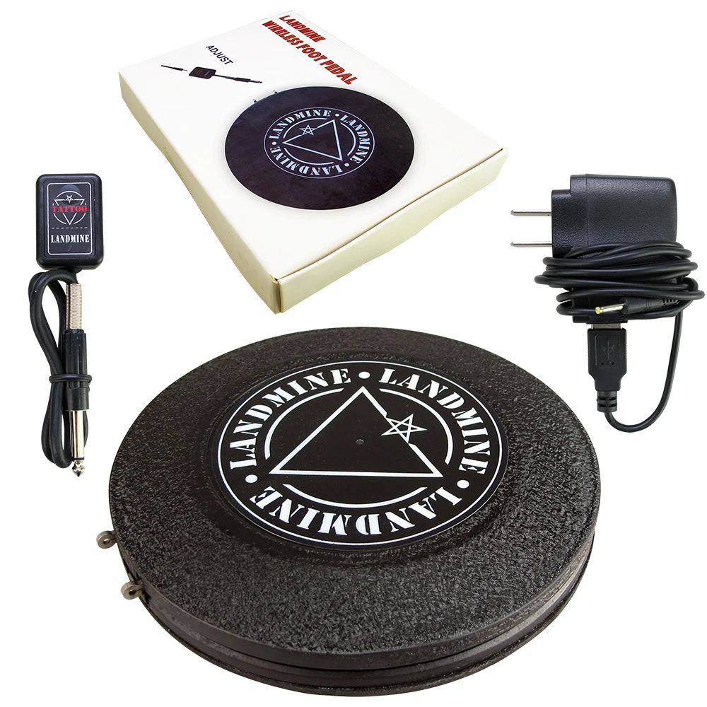 

Solong Tattoo NEW Landmine Aluminous Wireless Tattoo Foot Pedal For Tattoo Power Supply Quality P215-1