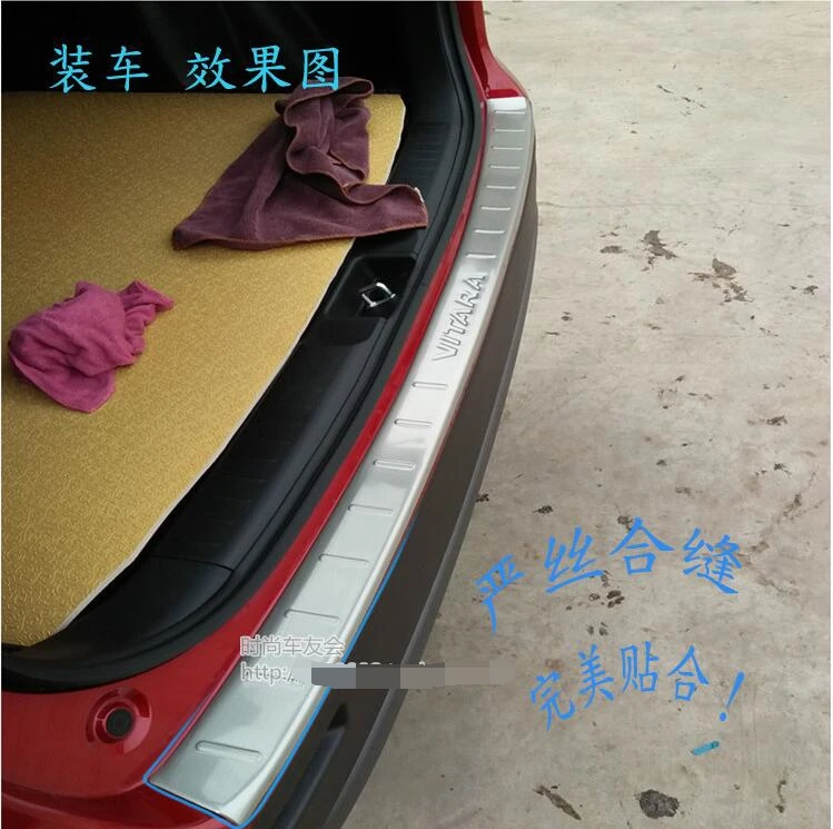 

High quality stainless steel Rear bumper Protector Sill For 2016 Suzuki Vitara