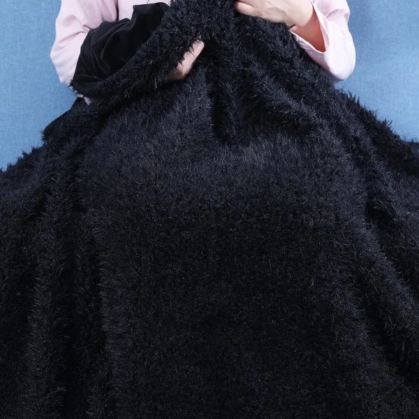 Бордовый из искусственного меха бросить Одеяло для дивана приятные кровать плюшевые Одеяло для детей декор для детских комнат - Цвет: Black