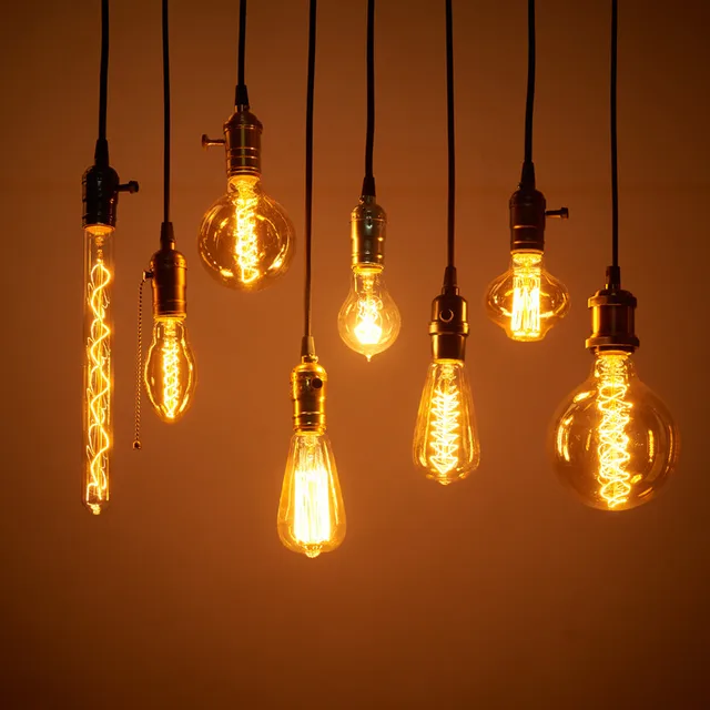 aliexpress com buy vintage edison bulb st64 g80 a19 e27 led 40w light bulbs