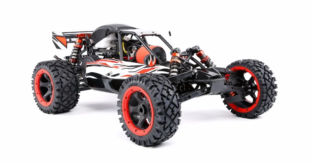 Qbaja Mini baja 29cc Powerfull 2t engin 2,4g пульт дистанционного управления переднее колесо может прыгать