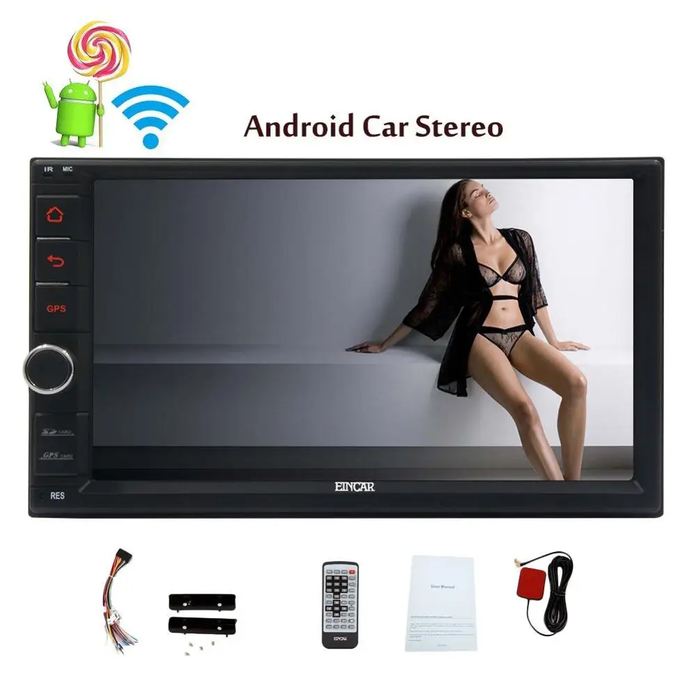 Android 5 1 автомобильный dvd мультимедийный сенсорный экран два 2 Din gps навигация