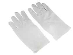 2 пары/1 пара практичных средних толстых бытовых санитарных перчаток белые перчатки их полиэстера, хлопка многоцелевой бытовой очистки