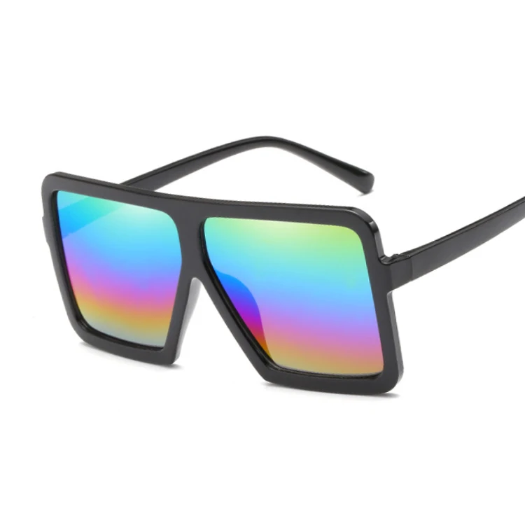 Модные квадратные солнцезащитные очки для женщин дизайнерские роскошные мужские/женские черные солнцезащитные очки мужские женские классические винтажные уличные очки - Lenses Color: Multicolored